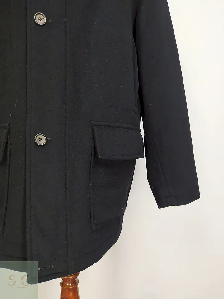 Abrigo Chaquetón Negro Westbury Lana Talla 2XL 9