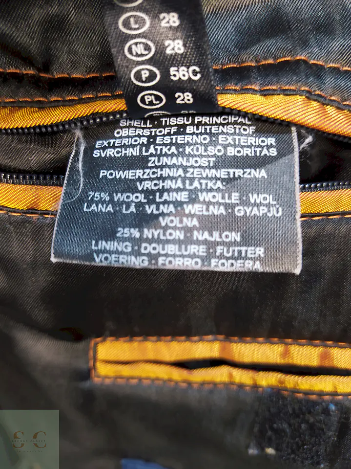 Abrigo Chaquetón Negro Westbury Lana Talla 2XL 11