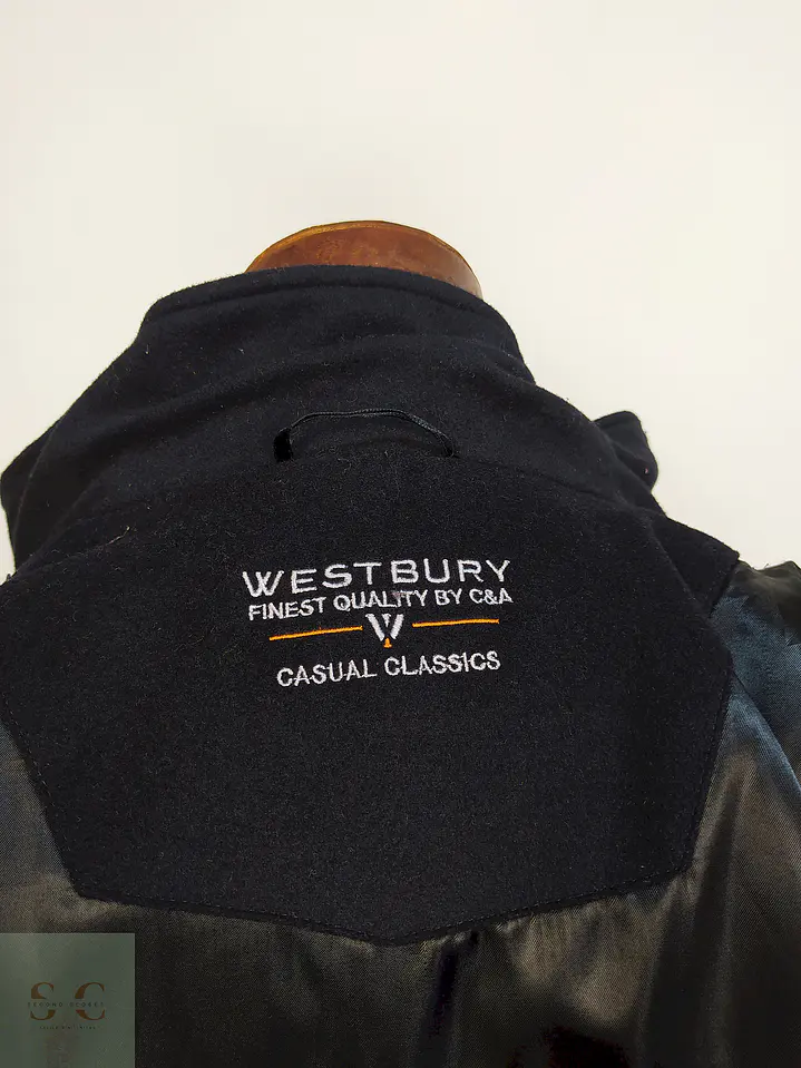 Abrigo Chaquetón Negro Westbury Lana Talla 2XL 17