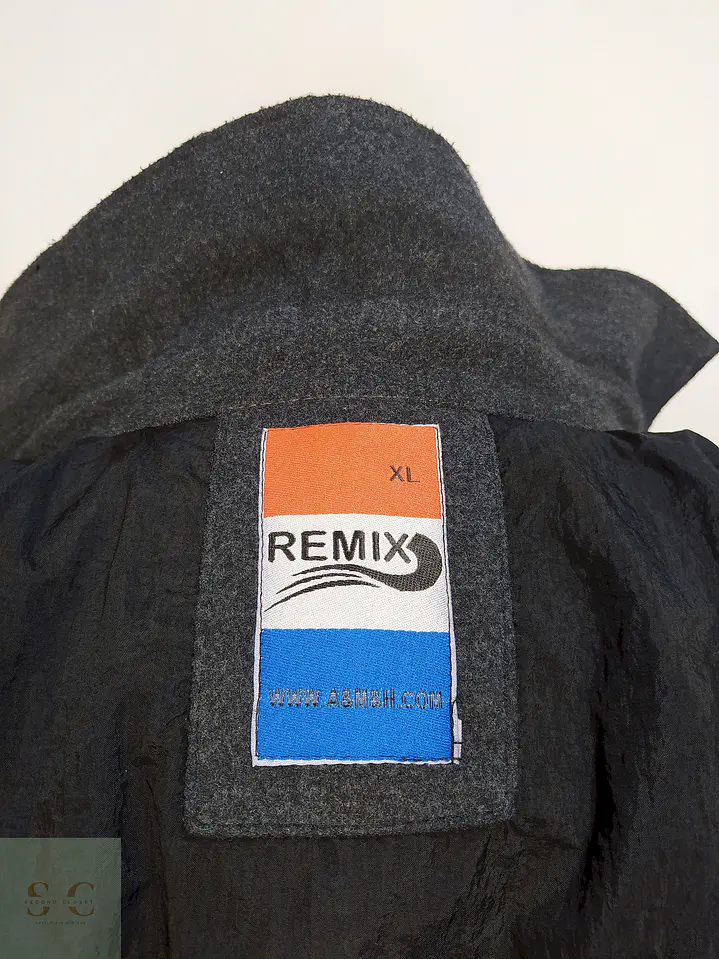 Abrigo Plomo Remix Lana Talla M 13