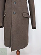 Abrigo Clásico Vintage Café Lana – Talla L - Miniatura 5