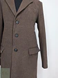 Abrigo Clásico Vintage Café Lana – Talla L - Miniatura 6