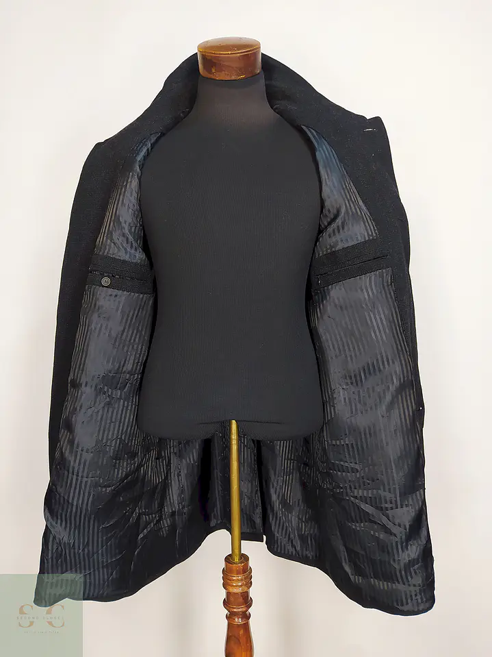 Abrigo Plomo Esprit Lana Virgen Talla LXL 11