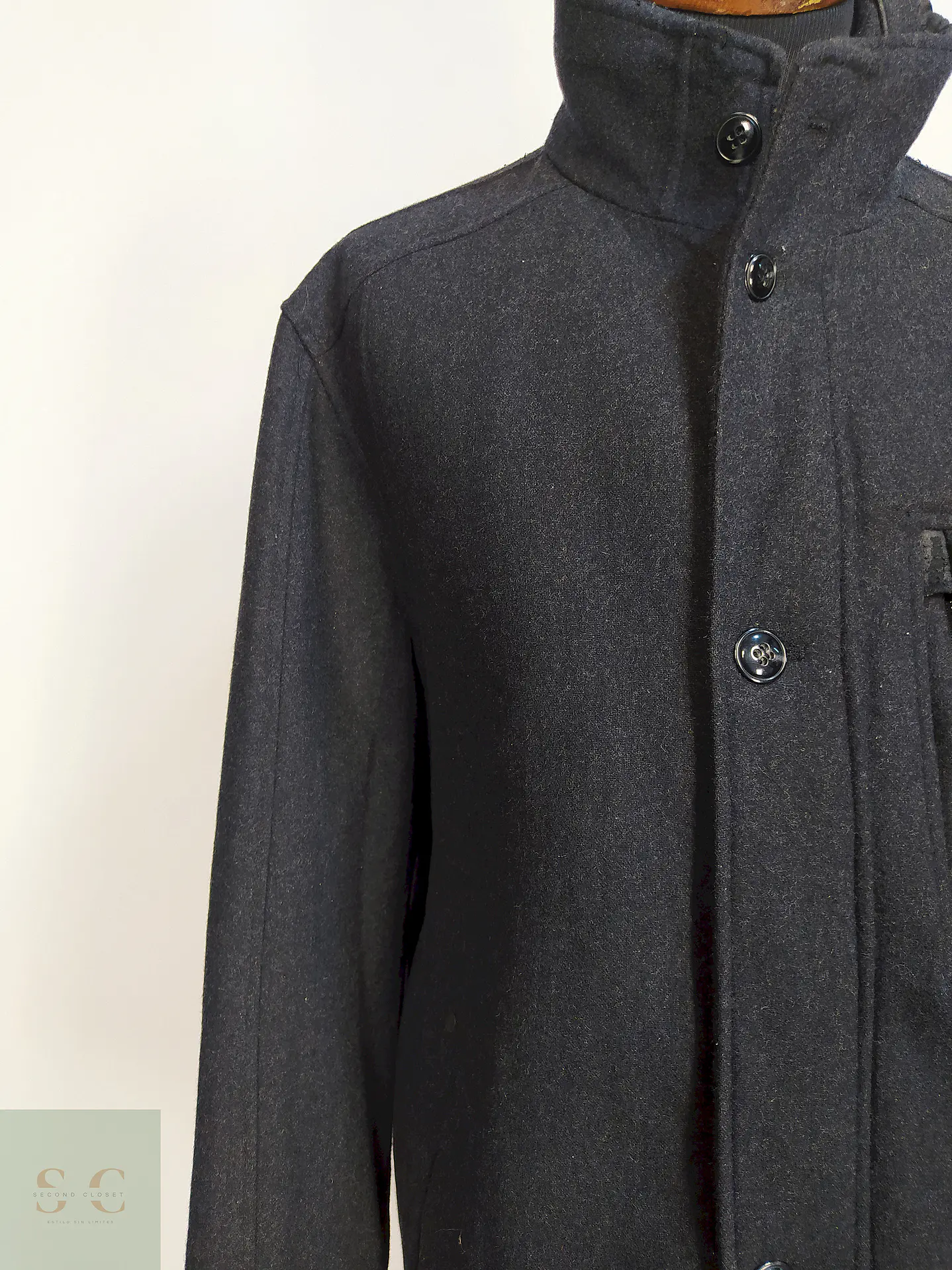 Chaquetón Impermeable Júpiter Plomo Lana Talla 2XL 5