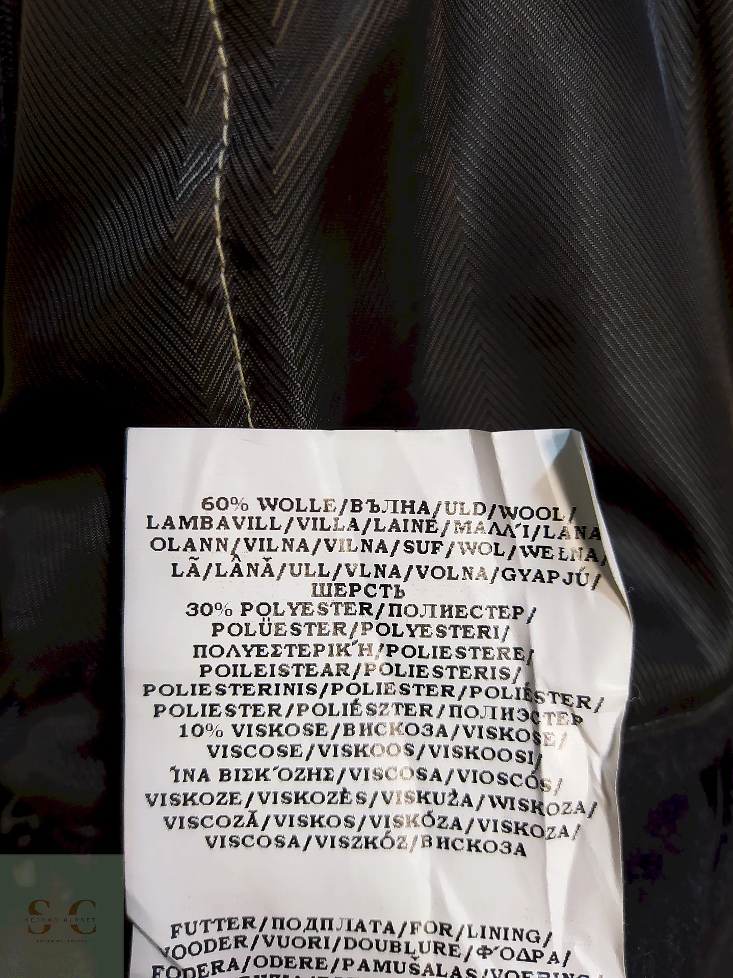 Chaquetón Impermeable Júpiter Plomo Lana Talla 2XL 9