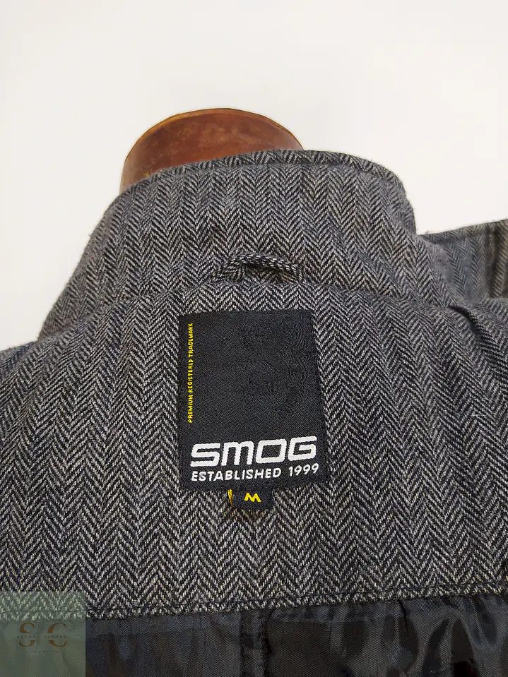 Chaqueta Abrigo Smog Plomo Espiga Lana Talla SM 11