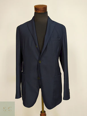 Blazer Boglioli Azul 100% Lana Virgem Talla M