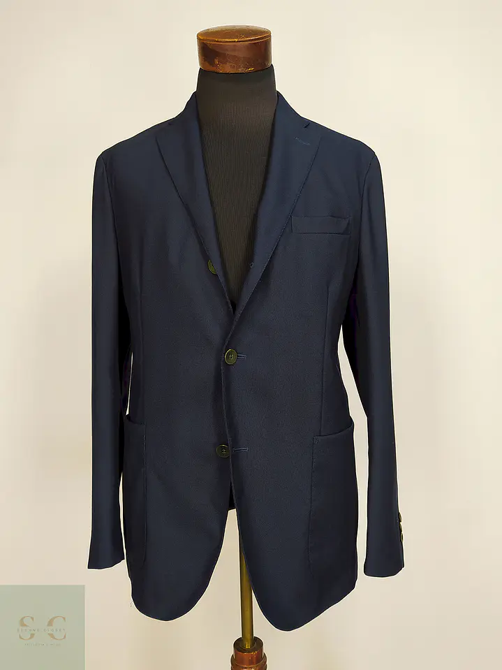Blazer Boglioli Azul 100% Lana Virgem Talla M 1