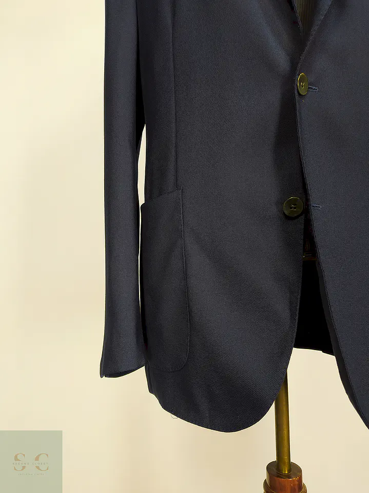 Blazer Boglioli Azul 100% Lana Virgem Talla M 3