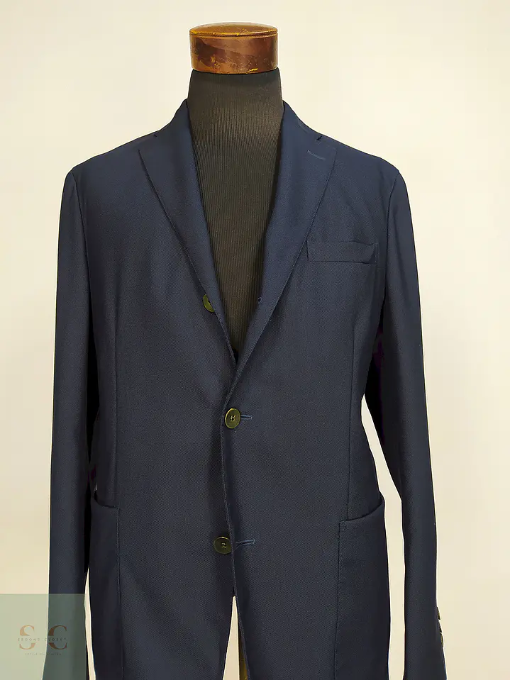 Blazer Boglioli Azul 100% Lana Virgem Talla M 4