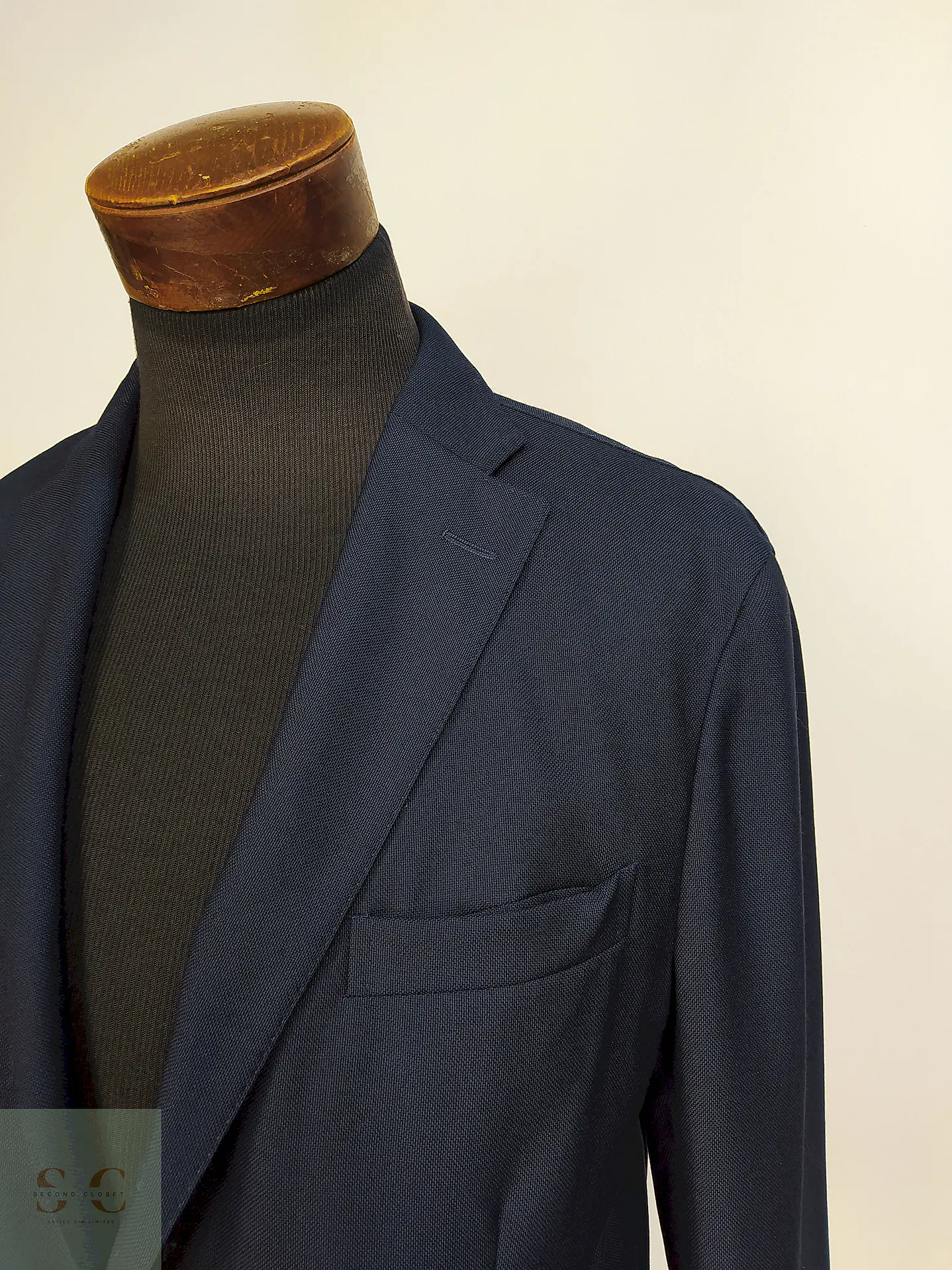 Blazer Boglioli Azul 100% Lana Virgem Talla M 5
