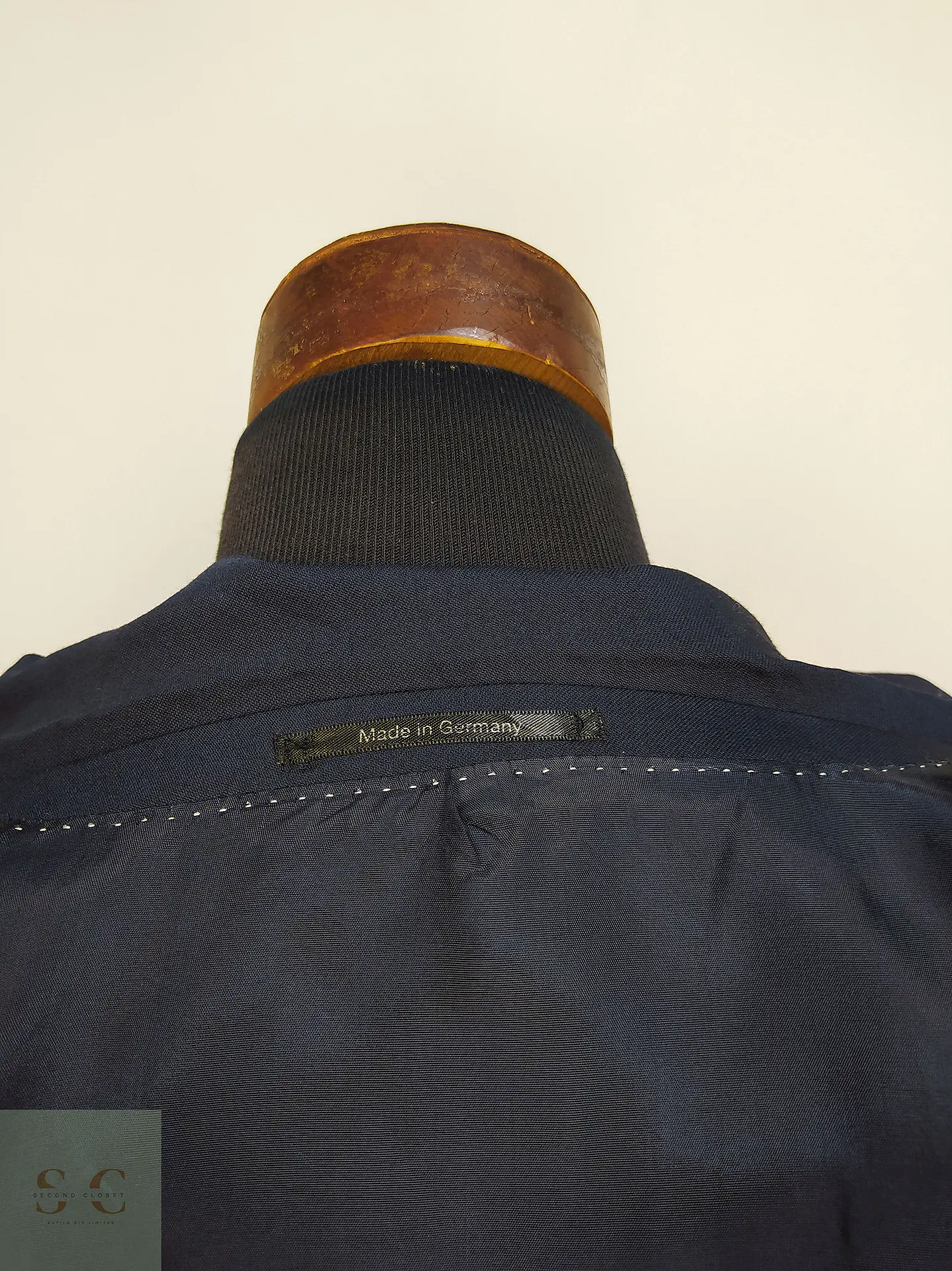 Blazer Klotz Azul Oscuro Lana Virgen Poliéster Elastano Talla XXXL 12