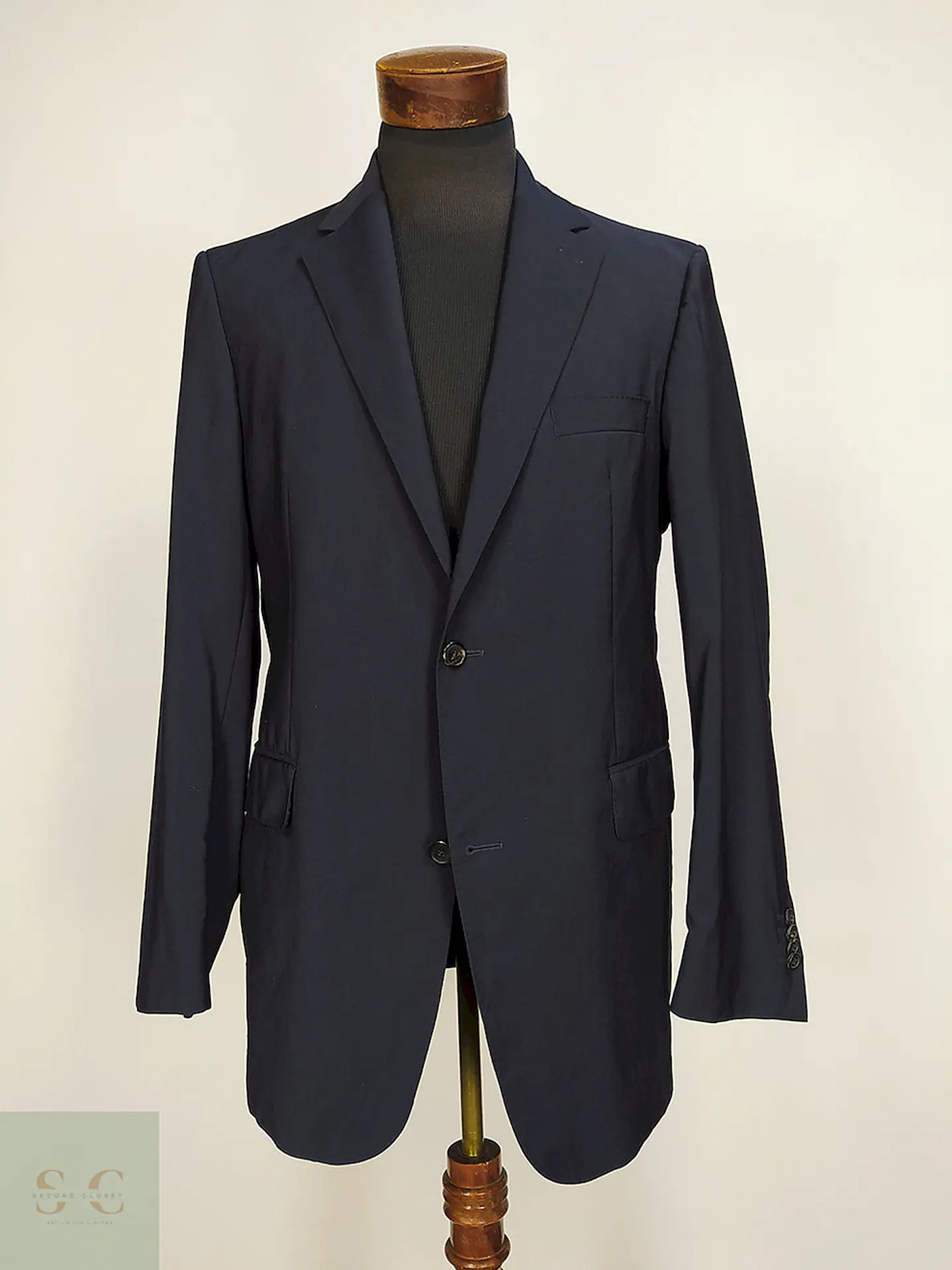 Blazer Eduard Dressler Azul 100% Lana Virgen Talla ML 1