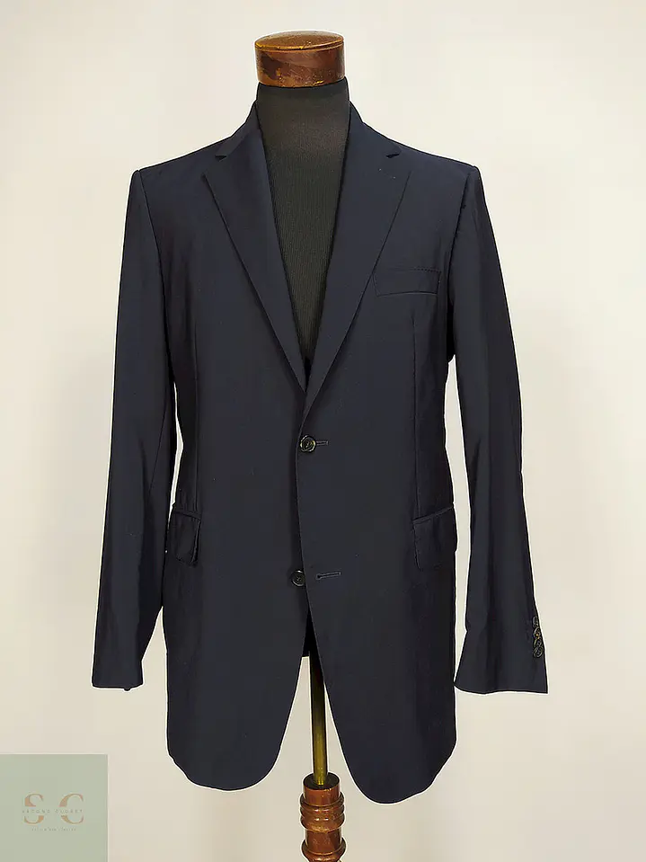 Blazer Eduard Dressler Azul 100% Lana Virgen Talla ML 1