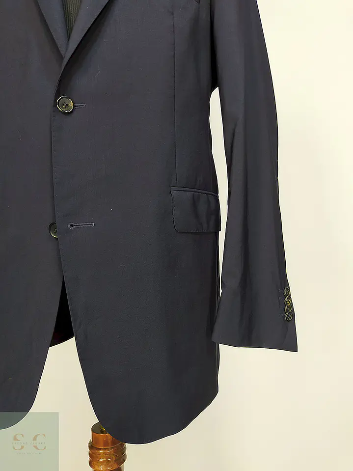 Blazer Eduard Dressler Azul 100% Lana Virgen Talla ML 3
