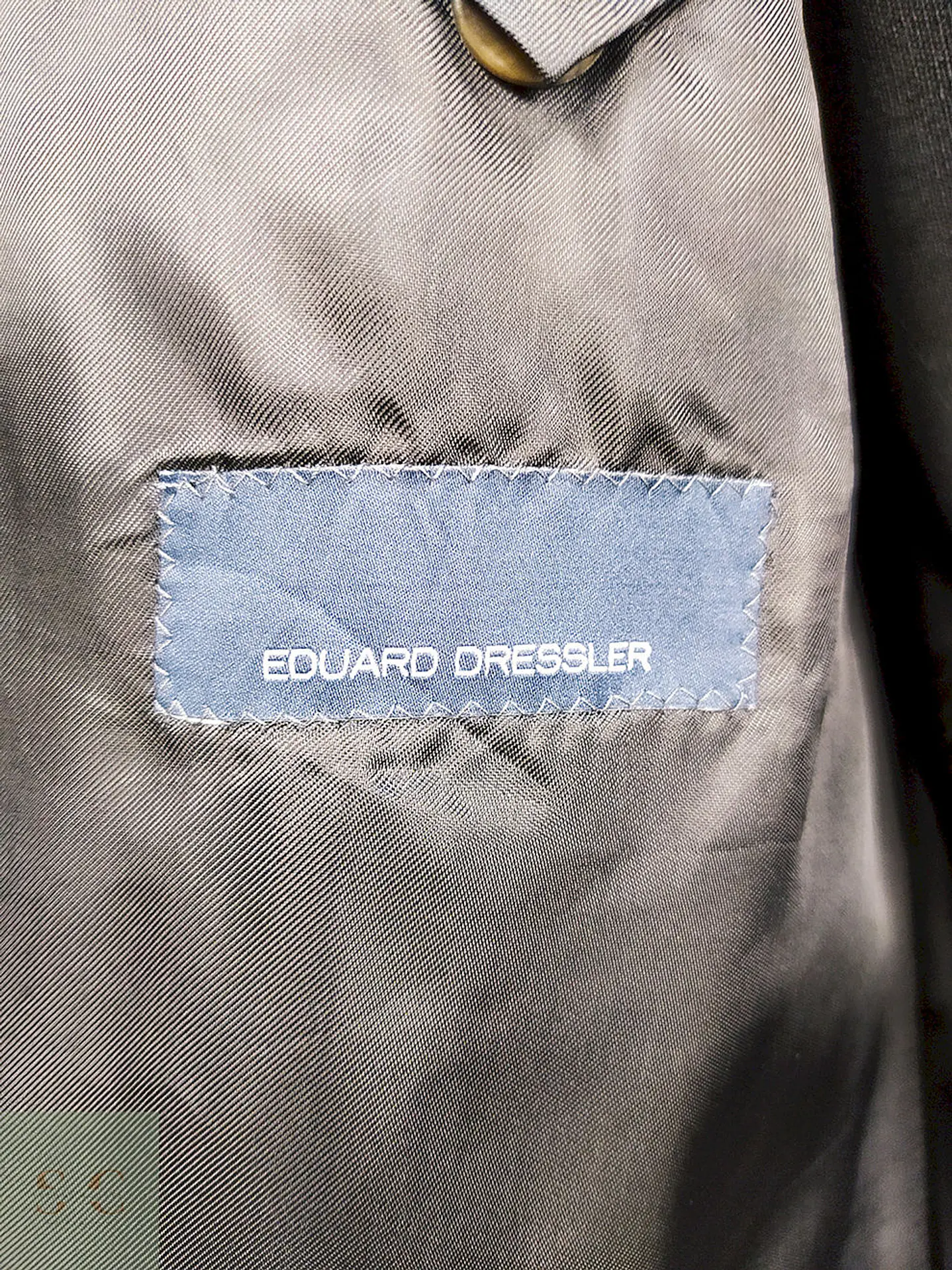 Blazer Eduard Dressler Azul 100% Lana Virgen Talla ML 10