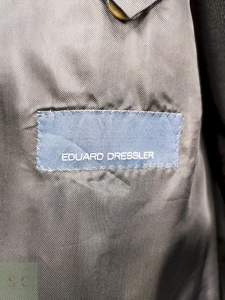 Blazer Eduard Dressler Azul 100% Lana Virgen Talla ML 10
