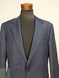 Blazer Vintage Azul Rayas Reda Super 100 Lana Virgen Talla XL - Miniatura 5