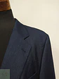 Blazer Vintage Azul Rayas Reda Super 100 Lana Virgen Talla XL - Miniatura 6