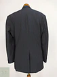 Blazer Vintage Negro Rayas Poliéster Viscosa Talla ML - Miniatura 11