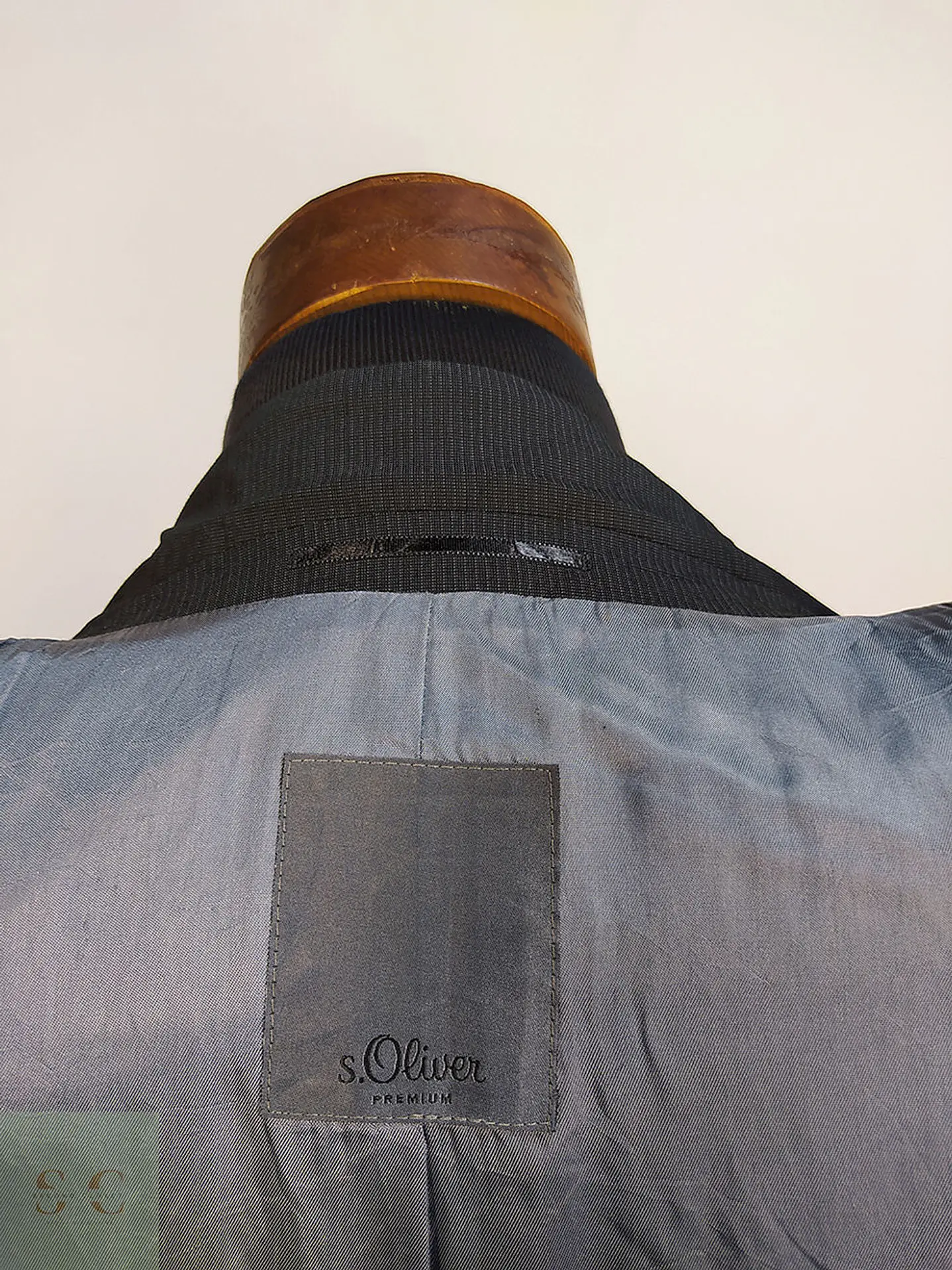 Blazer S. Oliver Plomo Rayas Poliéster Viscosa Elastano Talla XL 11