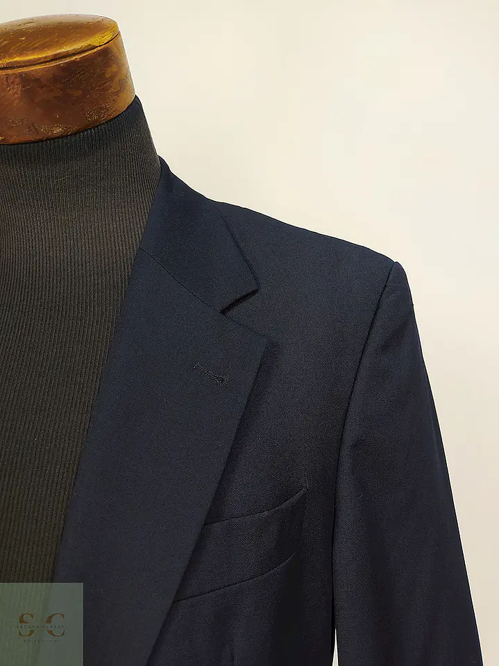 Blazer Franco Callegari Azul Oscuro 100% Lana Virgem Talla M 6
