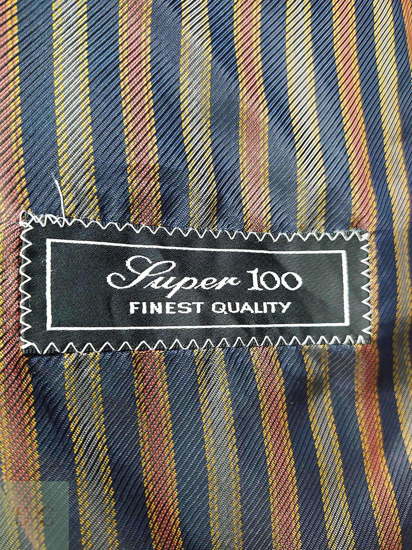 Blazer Franco Callegari Azul Oscuro 100% Lana Virgem Talla M 13