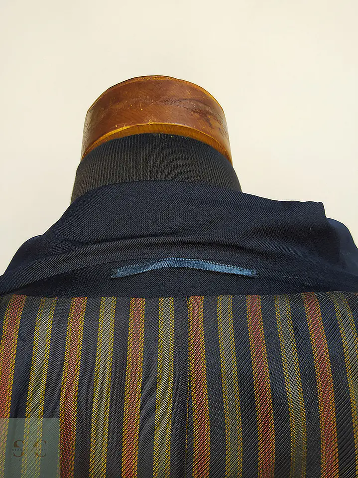 Blazer Franco Callegari Azul Oscuro 100% Lana Virgem Talla M 16
