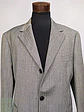 Blazer Abrams Gris Espiga Lana Virgen Seda Lino Tela Ansons Talla XXL - Miniatura 5