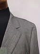 Blazer Abrams Gris Espiga Lana Virgen Seda Lino Tela Ansons Talla XXL - Miniatura 7