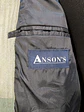 Blazer Abrams Gris Espiga Lana Virgen Seda Lino Tela Ansons Talla XXL - Miniatura 13