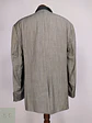 Blazer Abrams Gris Espiga Lana Virgen Seda Lino Tela Ansons Talla XXL - Miniatura 15