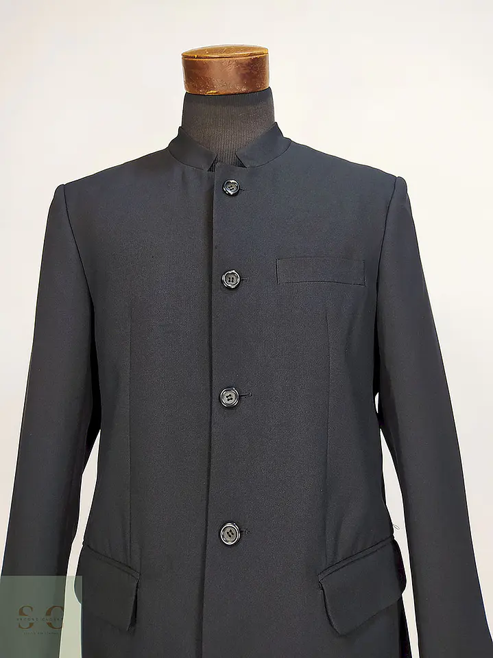 Blazer Downstairs Negro 5 Botones Poliéster Talla M 5
