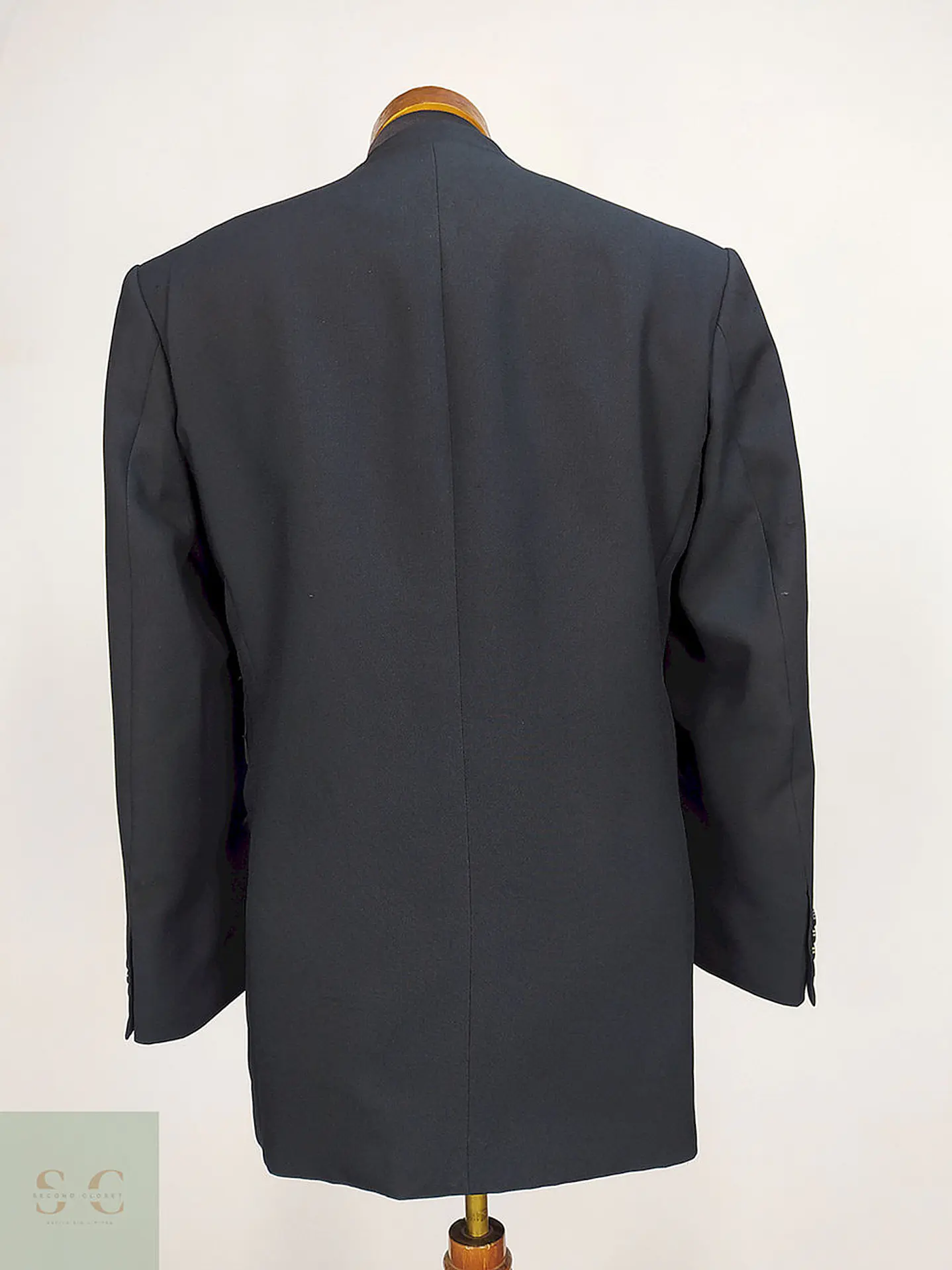 Blazer Downstairs Negro 5 Botones Poliéster Talla M 11
