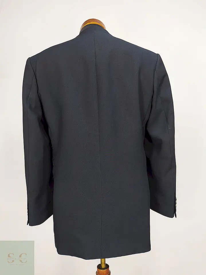 Blazer Downstairs Negro 5 Botones Poliéster Talla M 11