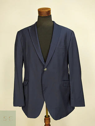 Blazer Roy Robson Azul Oscuro 100% Lana Virgen Marlane Super 100 Talla 2XL