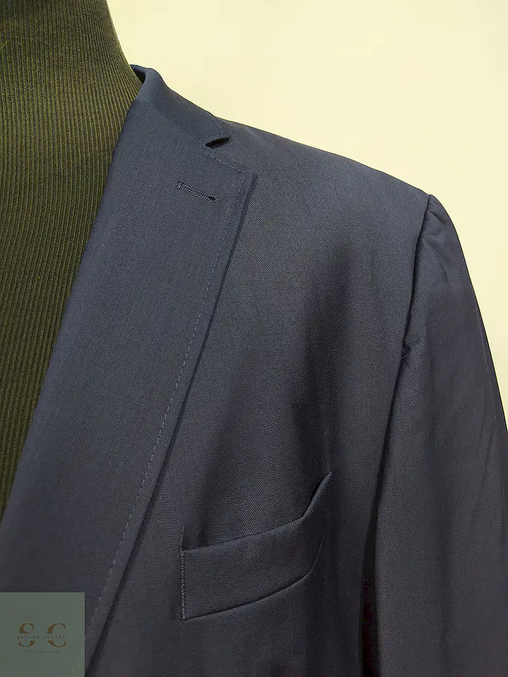 Blazer Roy Robson Azul Oscuro 100% Lana Virgem Marlane Super 100 Talla XXL 4