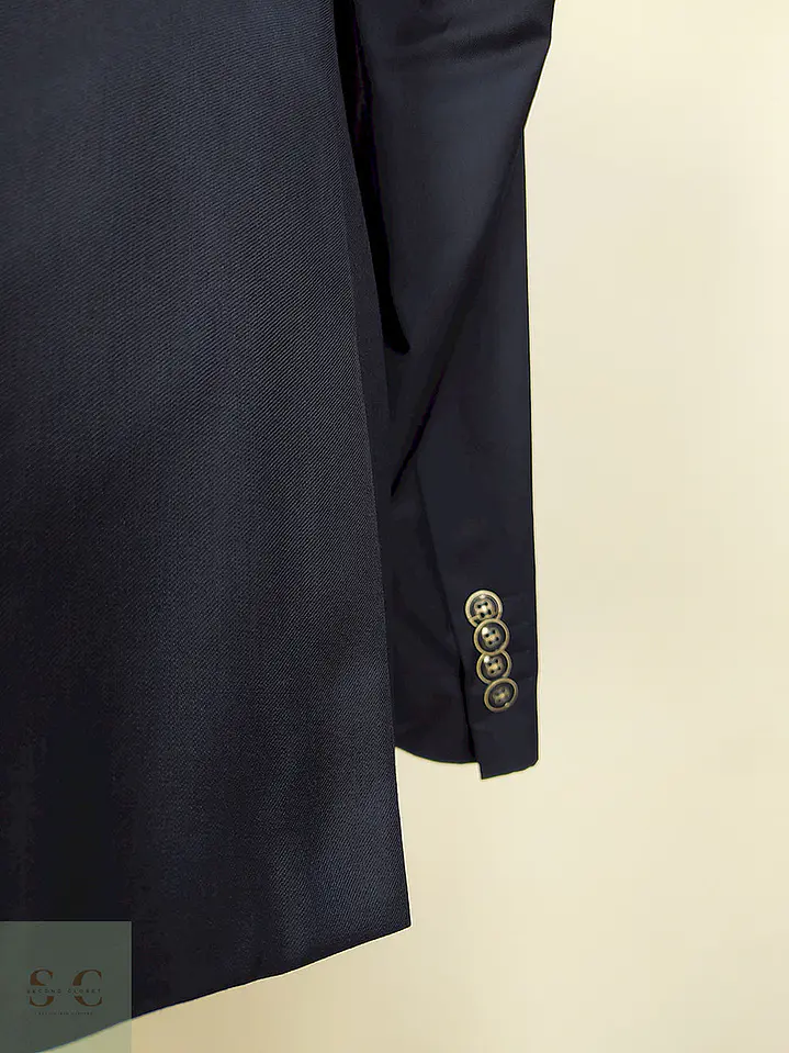 Blazer Roy Robson Azul Oscuro 100% Lana Virgem Marlane Super 100 Talla XXL 16