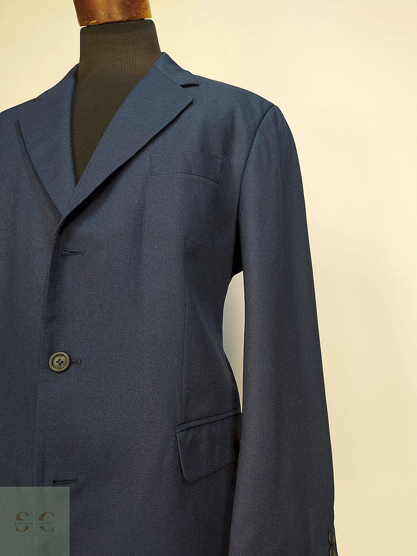 Blazer Berto Lucci Azul Poliéster Talla XL 4