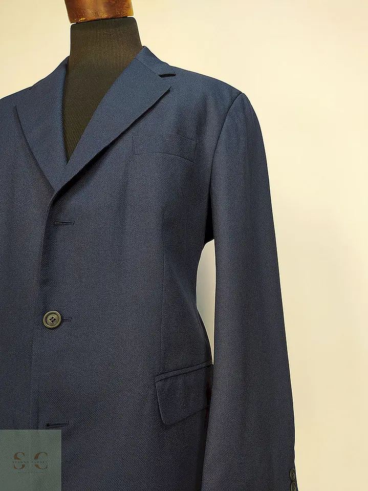 Blazer Berto Lucci Azul Poliéster Talla XL 4