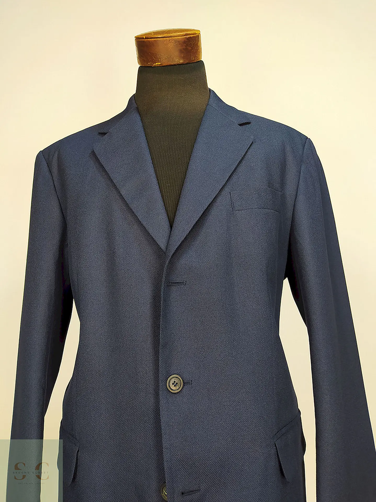 Blazer Berto Lucci Azul Poliéster Talla XL 5