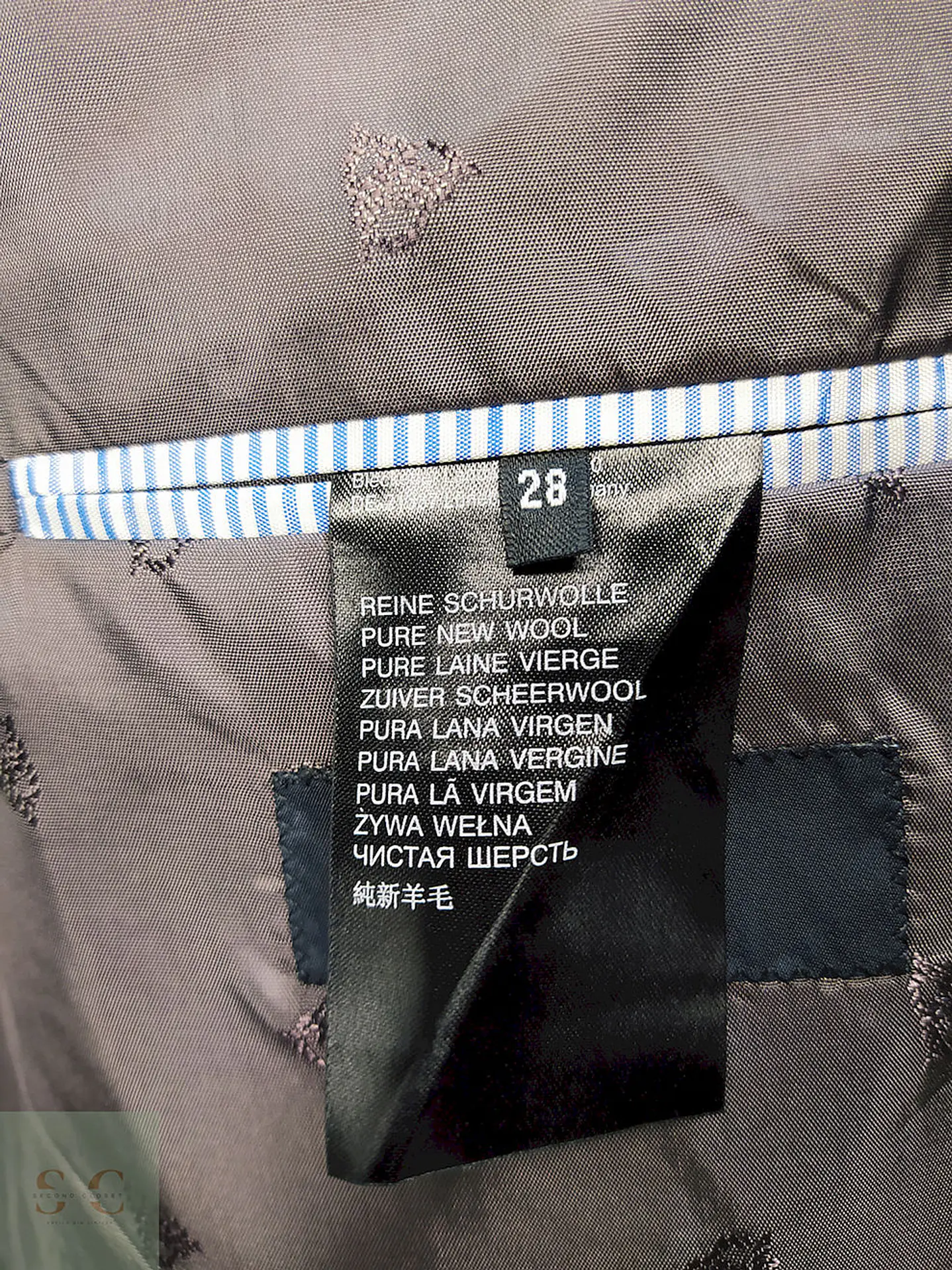 Blazer Roy Robson Plomo 100% Lana Virgem Reda Talla XL 10