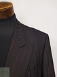 Blazer Konen Cruzado Burdeos Rayas Lana Poliéster Talla L - Miniatura 6