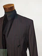 Blazer Konen Cruzado Burdeos Rayas Lana Poliéster Talla L - Miniatura 7