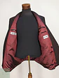 Blazer Konen Cruzado Burdeos Rayas Lana Poliéster Talla L - Miniatura 12