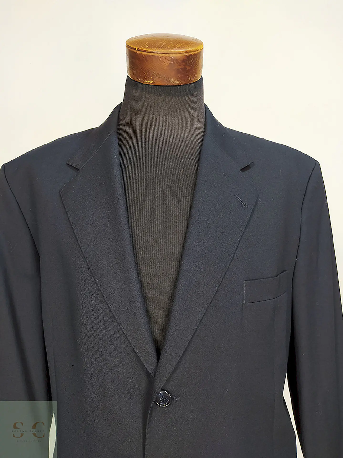 Blazer Angelo Litrico Azul Marino 100% Lana Super 100 Talla XXL 4