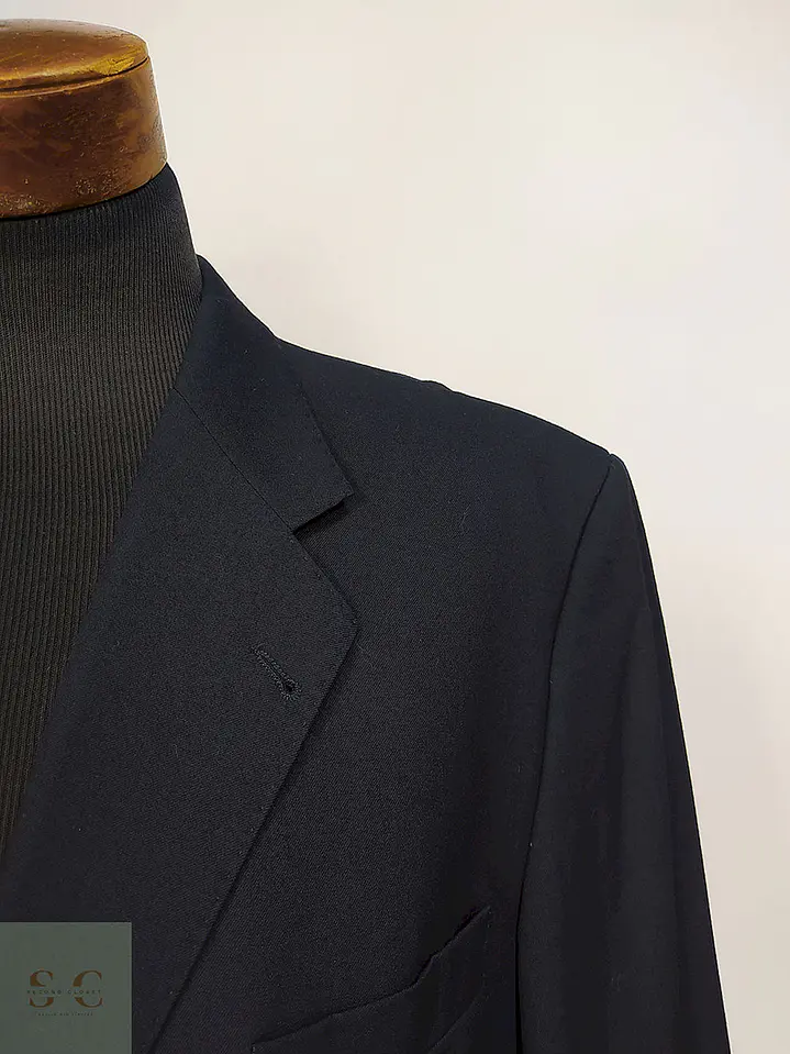Blazer Angelo Litrico Azul Marino 100% Lana Super 100 Talla XXL 5