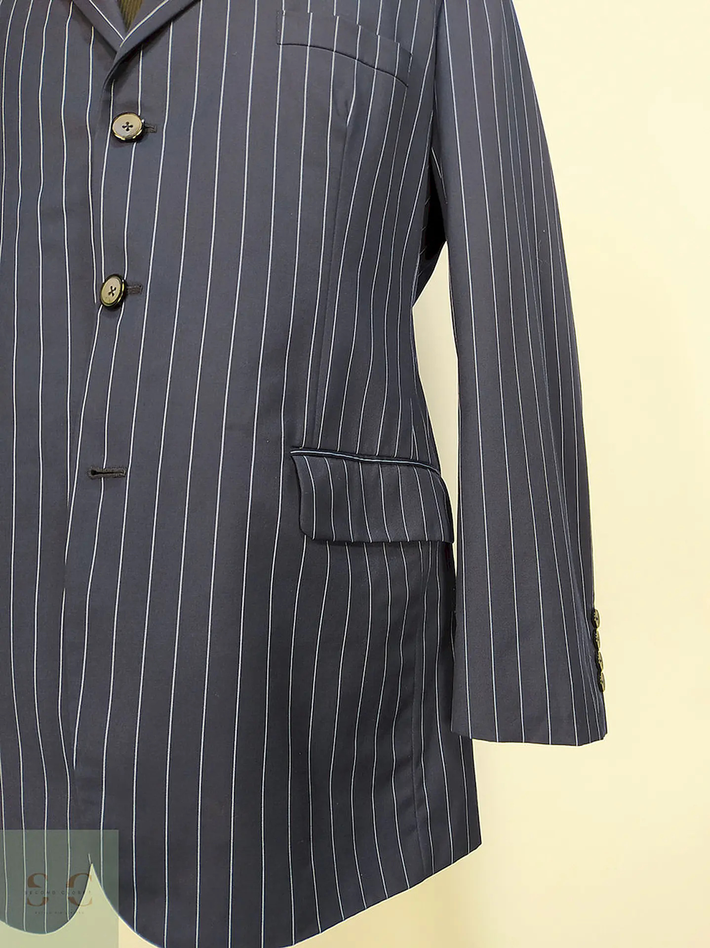 Blazer Pacific Fashion Azul Rayas Talla L 3