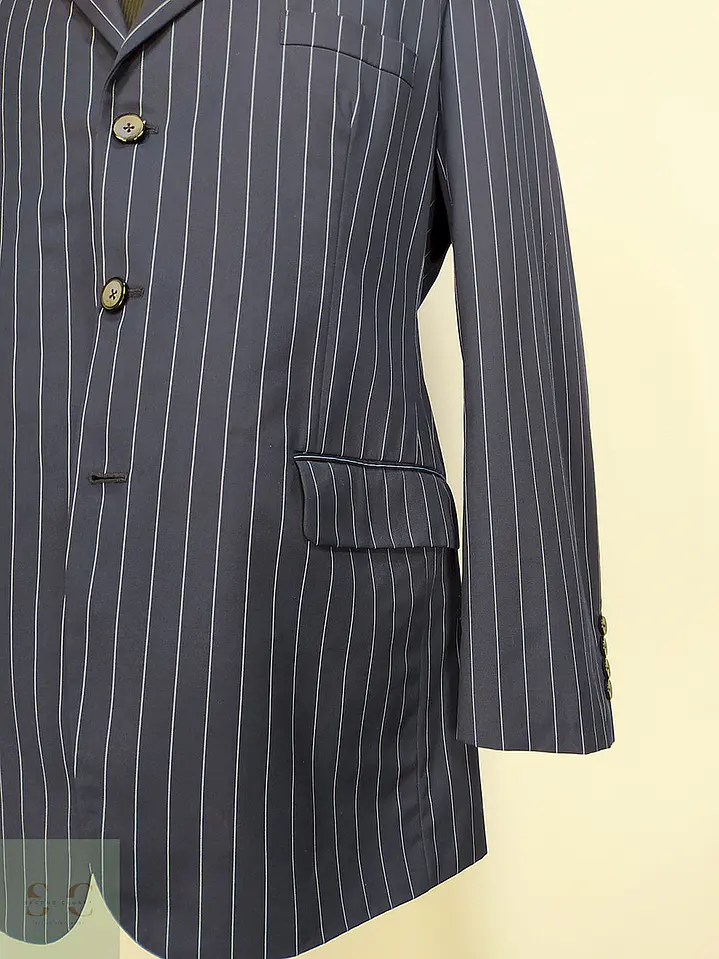 Blazer Pacific Fashion Azul Rayas Talla L 3