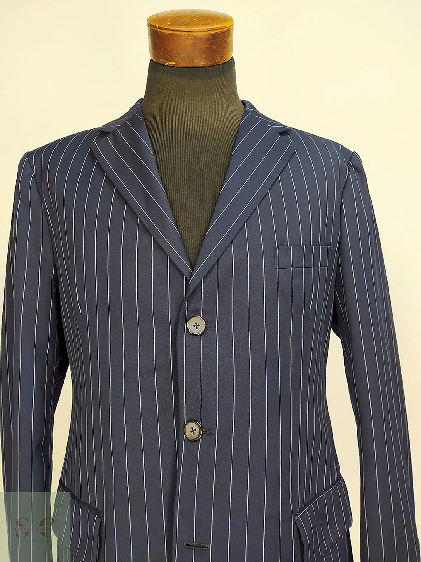 Blazer Pacific Fashion Azul Rayas Talla L 4